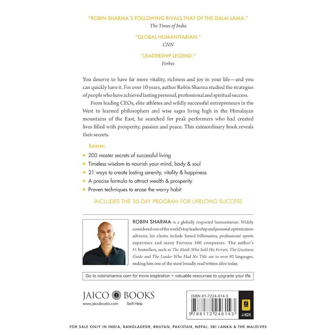 MegaLiving: 30 Days To A Perfect Life by Robin Sharma - Image 2