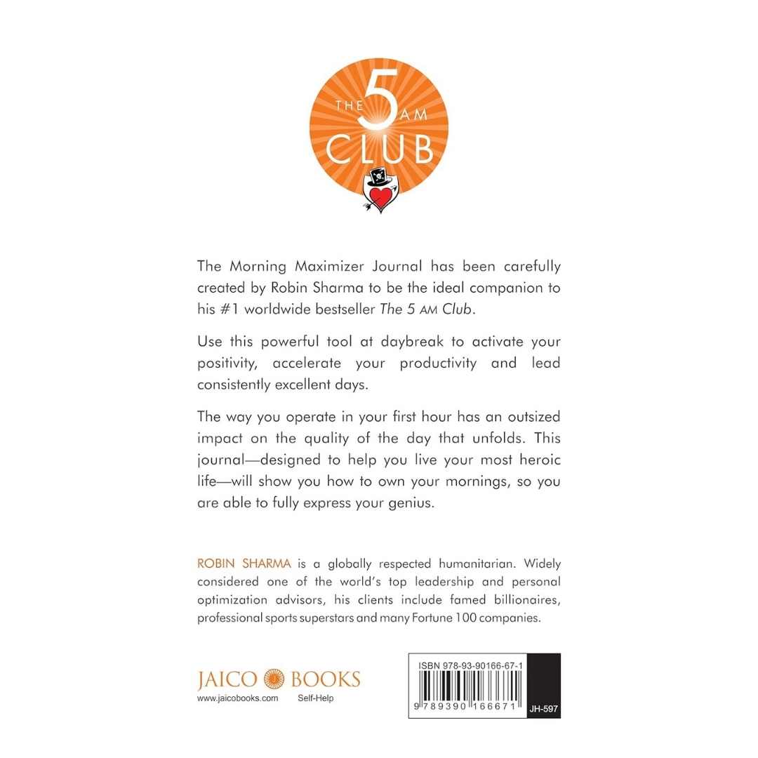 The 5 AM Club: Morning Maximizer Journal (Hardcover) by Robin Sharma - Image 2